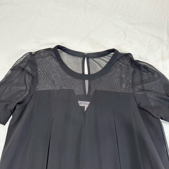 BCBGENERATION SHEER A-LINE DRESS - Picture 3 of 9
